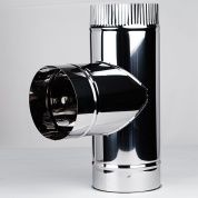 Тройник из нержавейки 0,6 мм 90° диаметр 150